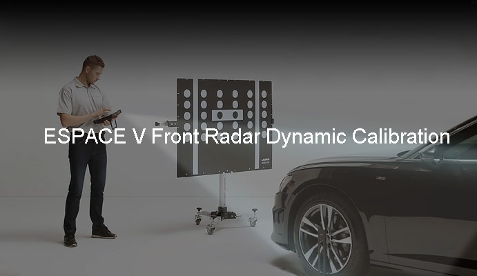 ESPACE V Front Radar Dynamic Calibration