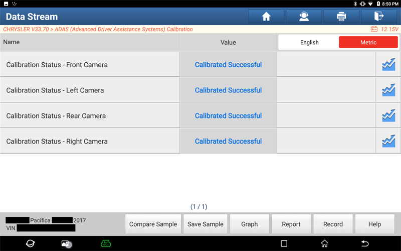 Pacifica CVPM Surround View Camera Calibration 13