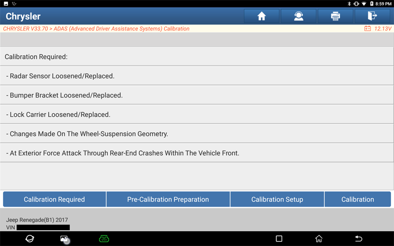 Renegade ACC Radar Calibration 06