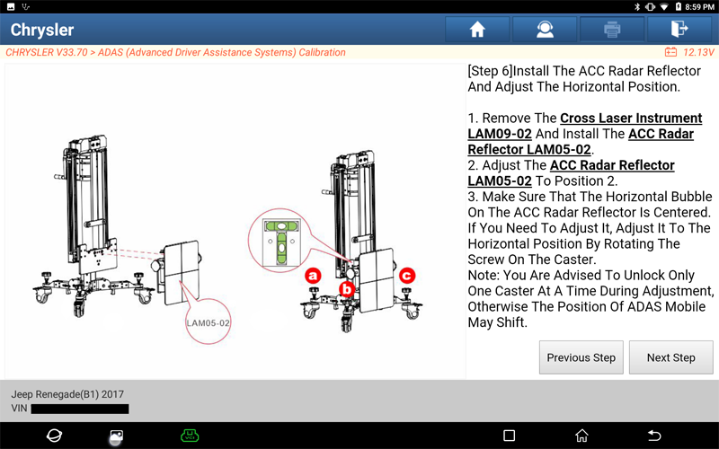 Renegade ACC Radar Calibration 12