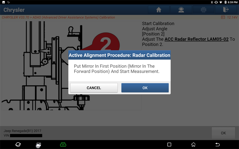 Renegade ACC Radar Calibration 15