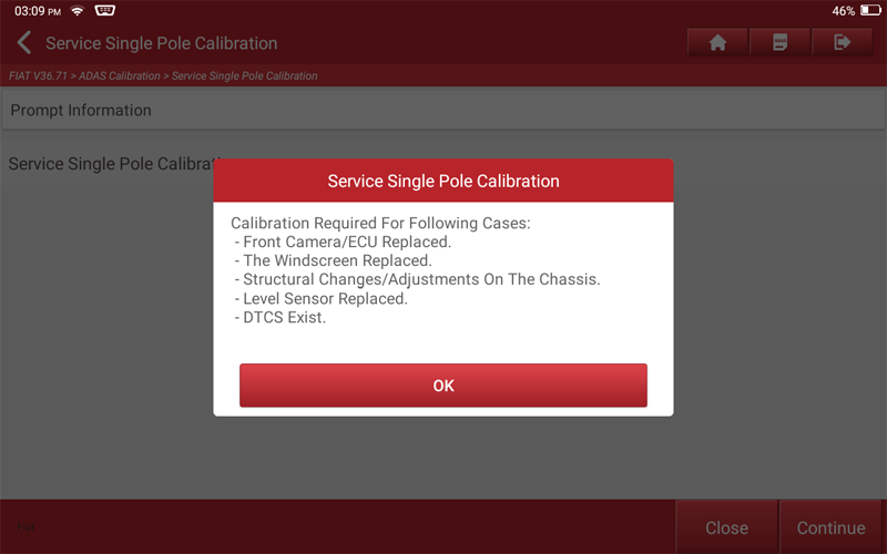 FIAT Renegade Front Camera Calibration 04