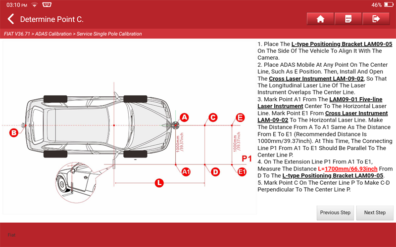 FIAT Renegade Front Camera Calibration 08