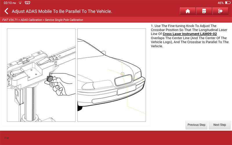 FIAT Renegade Front Camera Calibration 10