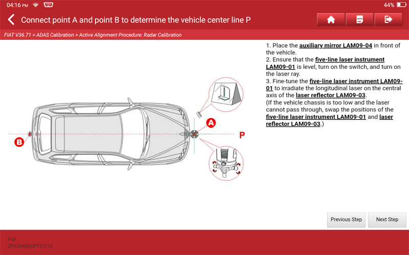 ALFA ROMEO Stelvio Laser Radar Calibration 08