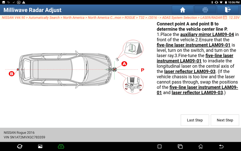 nissan-rogue-milliwave-radar-calibration-10