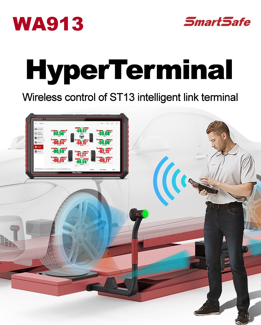 WA913 Wireless Touchless Wheel Aligner-06